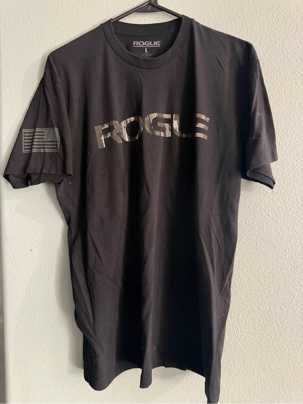 Rogue Men’s Black T-Shirt with Metallic Logo